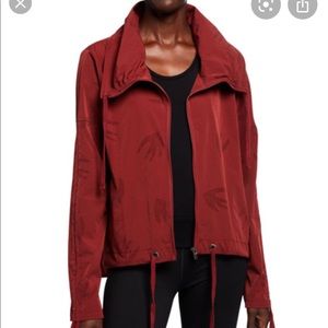 Nanette Lepore Play Ruched Swan Preforated Jacket